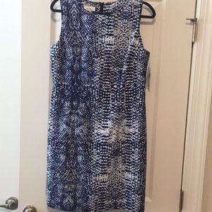 NWT blue and white Dress size 14